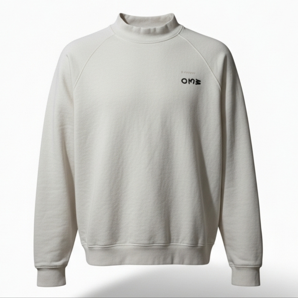 Once We Were Warriors Graphic Back Print Cream Sweatshirt Unisex